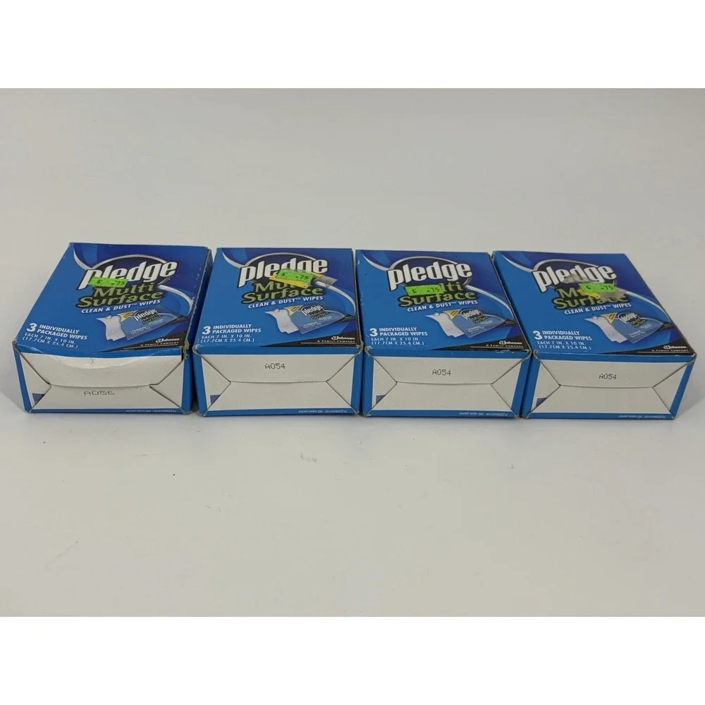 Pledge Multi Surface Clean Dust Wipes Lot of‎ 4 Boxes 12 Total Discontinued